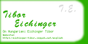 tibor eichinger business card